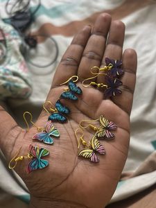 Cute Butterfly Earrings Set