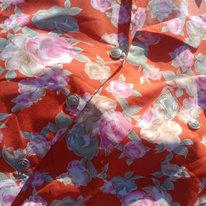 Top For Women, Flower Print