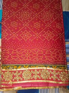 Traditional Bandhani Cotton Saree