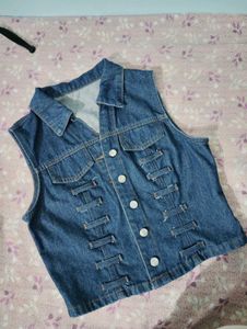 Savana Blue Denim Vest