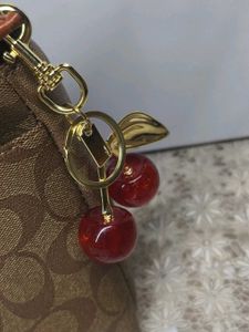Cute Cherry Keychain Charm