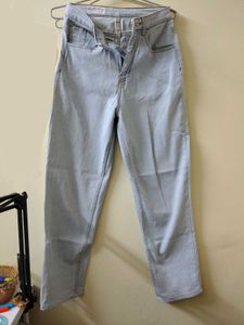 Light Wash Straight Leg Jeans