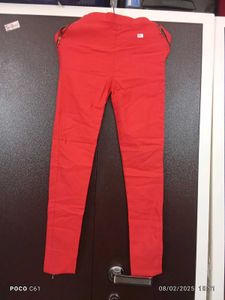 Red Casual Pants