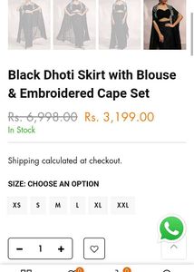 Elegant Black drap dress with Cape Style Jacket