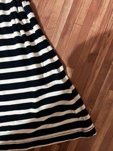 Striped Mock Neck Top