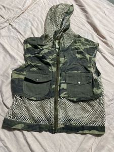 Camo Vest with Hood