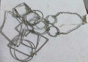 Geometric Silver Chain Belt