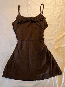 Brown Sugar Ruffle Dress🫖