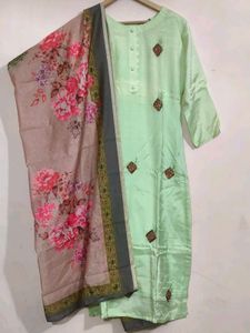 Elegant Embroidered Kurta Set