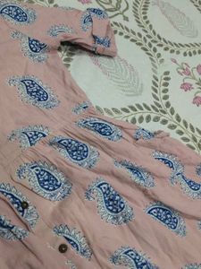 Zudio Pink Floral Kurta M/S
