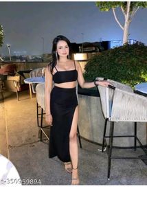 Sleek Black Two-Piece Set