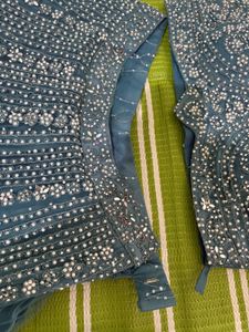 Stunning Blue Embellished Lehenga Choli