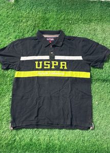 USPA Denim Company Black Polo Shirt