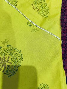 Vibrant Green Printed short kurti 🌿