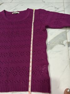 Purple Knit Sweater