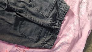 Gray Wide Leg Jeans
