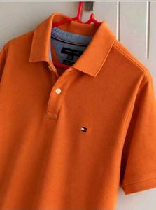 Tommy Hilfiger Orange Polo Shirt