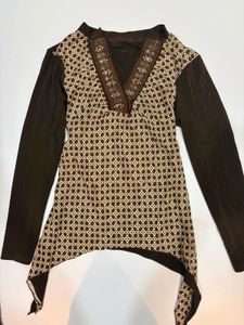 y2k brown top