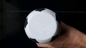 Foldable Football Theme Water Bottle