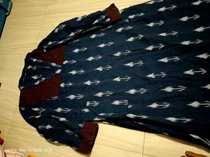 Stylish Blue Ikat Kurta