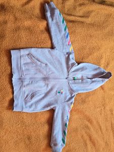 Cute Zip-Up Hoodie with Colorful Accents