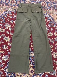 Olive Green Wide Leg Pants
