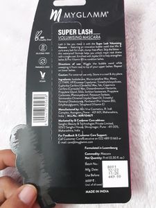 MyGlamm Super Lash Volumising Mascara (Black Shade