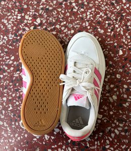 Adidas White &amp; Pink Sneakers