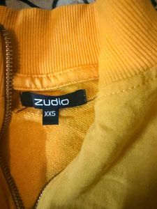 🌞 Yellow Half Zip Pullover Top