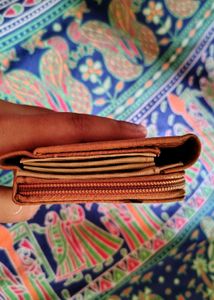 Coral Leather Wallet