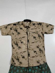 Stylish Kid's Printed Shirt &amp; Shorts Set