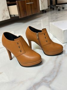 Lulu &amp; Sky Pencil Heel Tan Mustard Yellow Boots