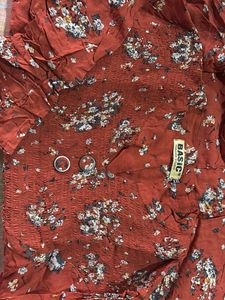 Boho Floral Smocked Kurta Top