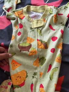 Cute Baby Taco Print Sleepsuit ( new piece )