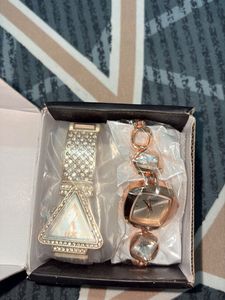 Set of 2 Women's Fashion Watches