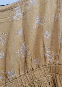 Yellow Embroidered Sundress