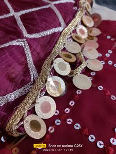 Maroon Colour Suit Pant &amp; Dupatta Set