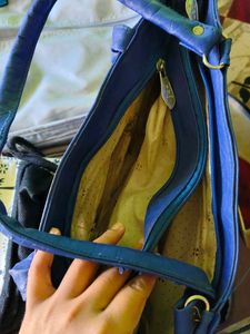 Blue 'Paris' Handbag