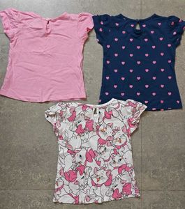 (Set of 3) Babyhug Marie Cat T-Shirts 4-5year