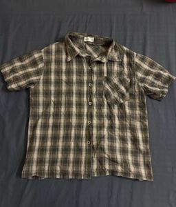 Classic Plaid Short Sleeve Button-Up Shirt