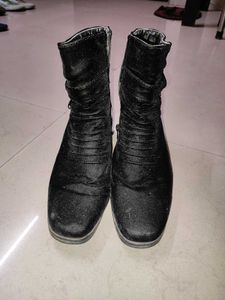 Black Mid Length Boots
