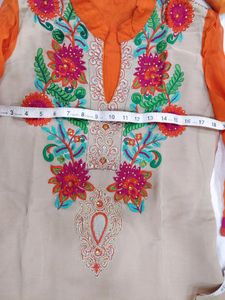 Vibrant Embroidered Kurti Top