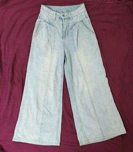 Light Wash Wide Leg Jeans