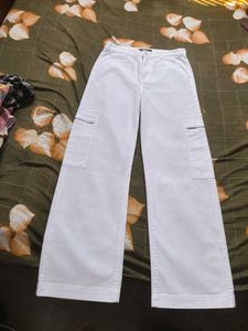 WHITE CARGO PANTS (ZUDIO)
