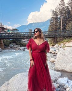 Stunning Red Tulle Gown