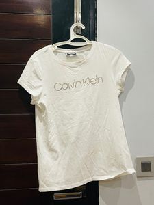 ck supersoft white tshirt