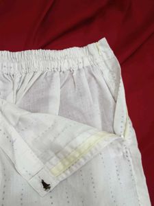 Elegant White  Kurta Set