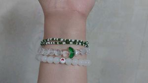 SPRING BRACELET STACK 🌸💚