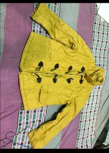 Stylish Yellow Button-Down Jacket