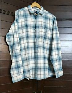 Richlook Men Mint Green Checked Shirt